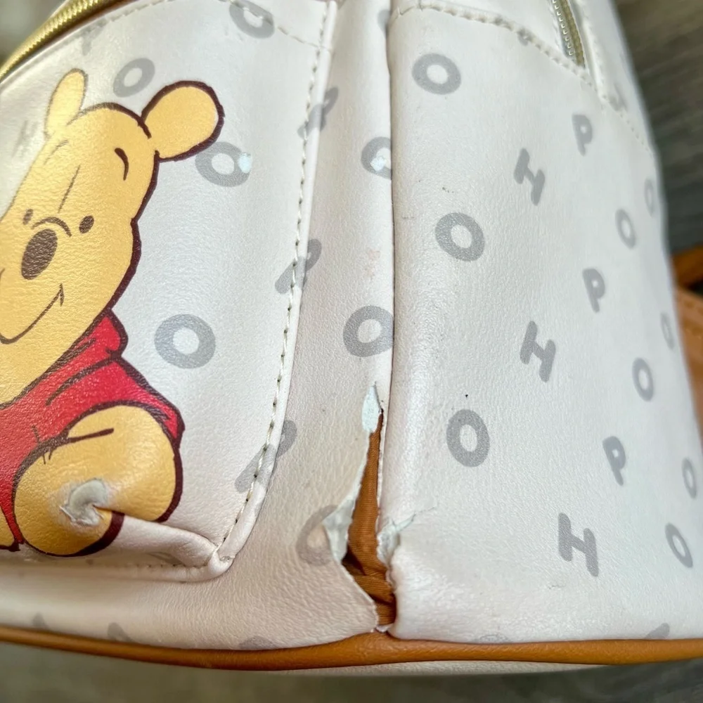 Disney Loungefly Winnie the Pooh Mini Backpack Hunny Pot Design Rare damaged - Picture 3 of 9